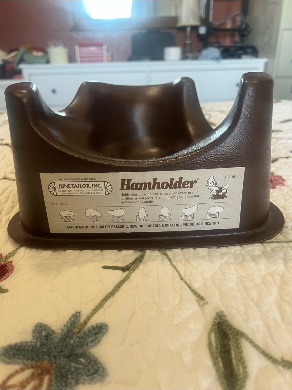 June Tailor Hamholder Vintage 315 Sewing Press Support Holder Ham Quilt Vintage